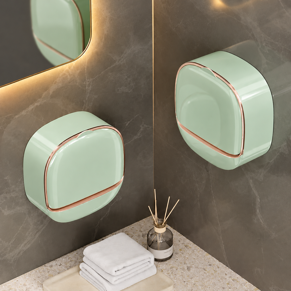 Wall Mounted Soap Holder with Drain Tray