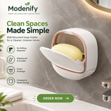 Wall Mounted Soap Holder with Drain Tray