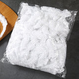 Set of 100 Disposable Plastic Stretchable Bowl Covers