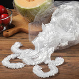 Set of 100 Disposable Plastic Stretchable Bowl Covers