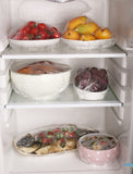 Set of 100 Disposable Plastic Stretchable Bowl Covers