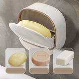 Wall Mounted Soap Holder with Drain Tray